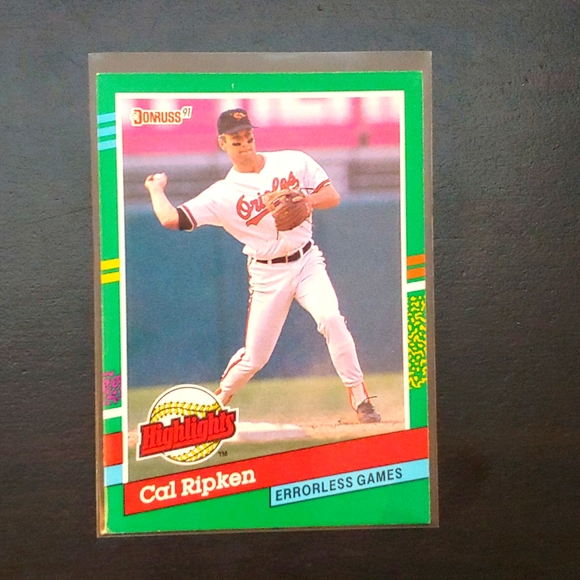 CAL RIPKEN * DONRUSS 1991 * ERROR CARD X2 * HIGHLIGHTS * BC-17 * ORIOLES * MLB - Picture 1 of 4